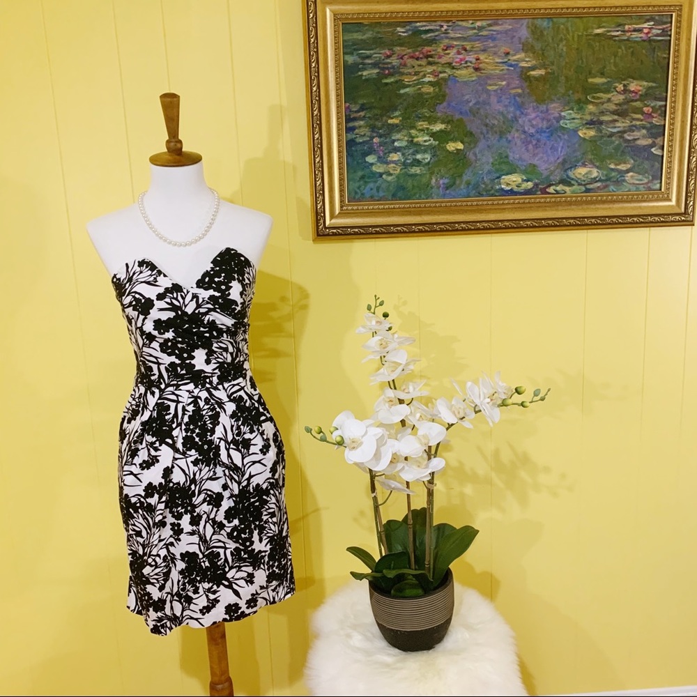 Black Floral accent Dress